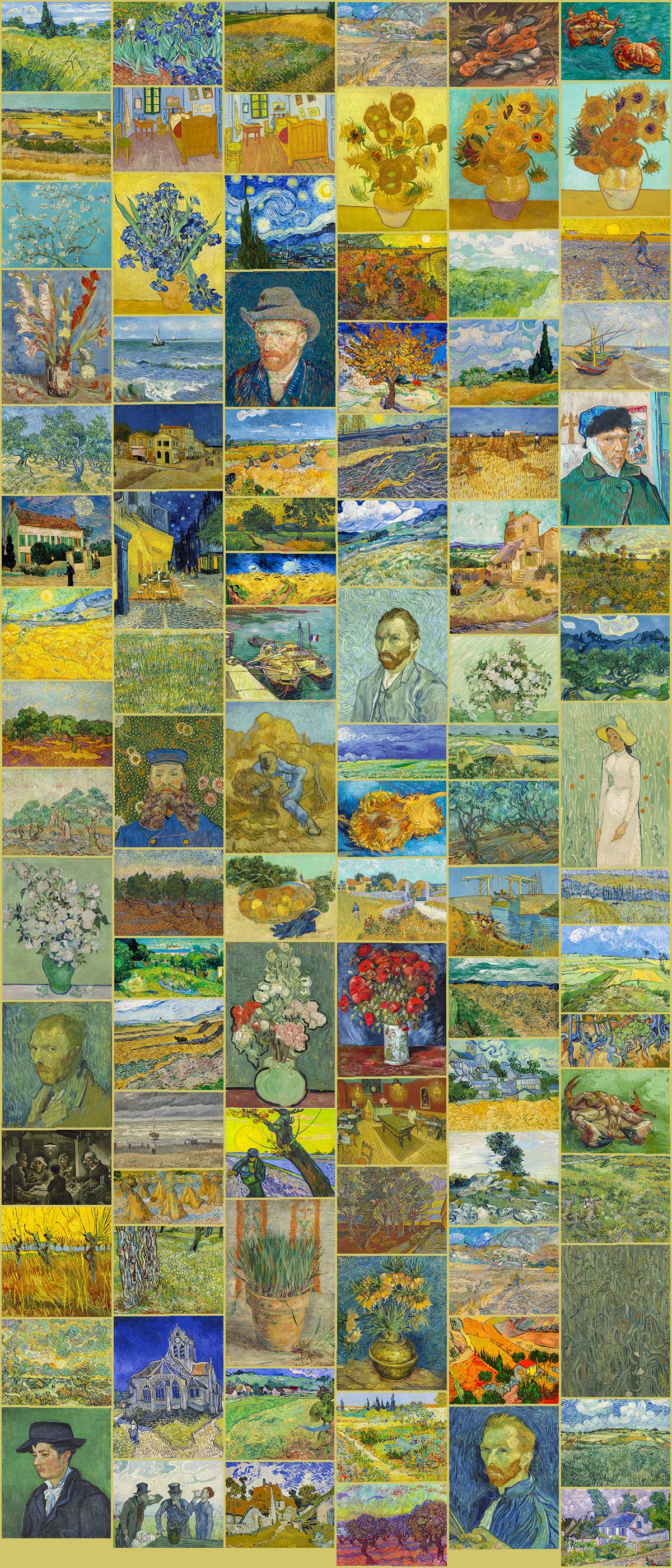 van gogh postcards